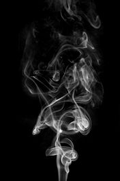 rising smoke desaturated