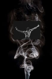 man and smoke together